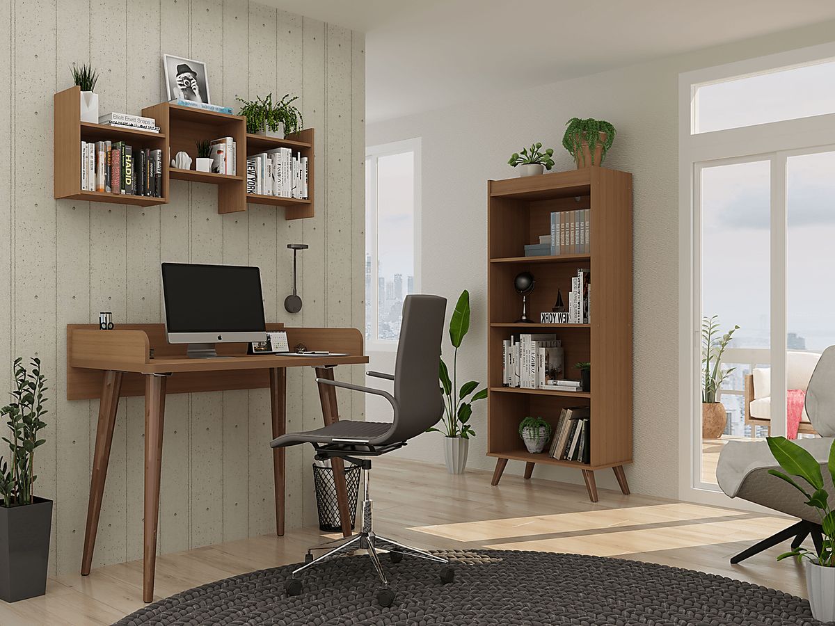 Chalon Red Colors Desk 3 Pc Set | Rooms to Go