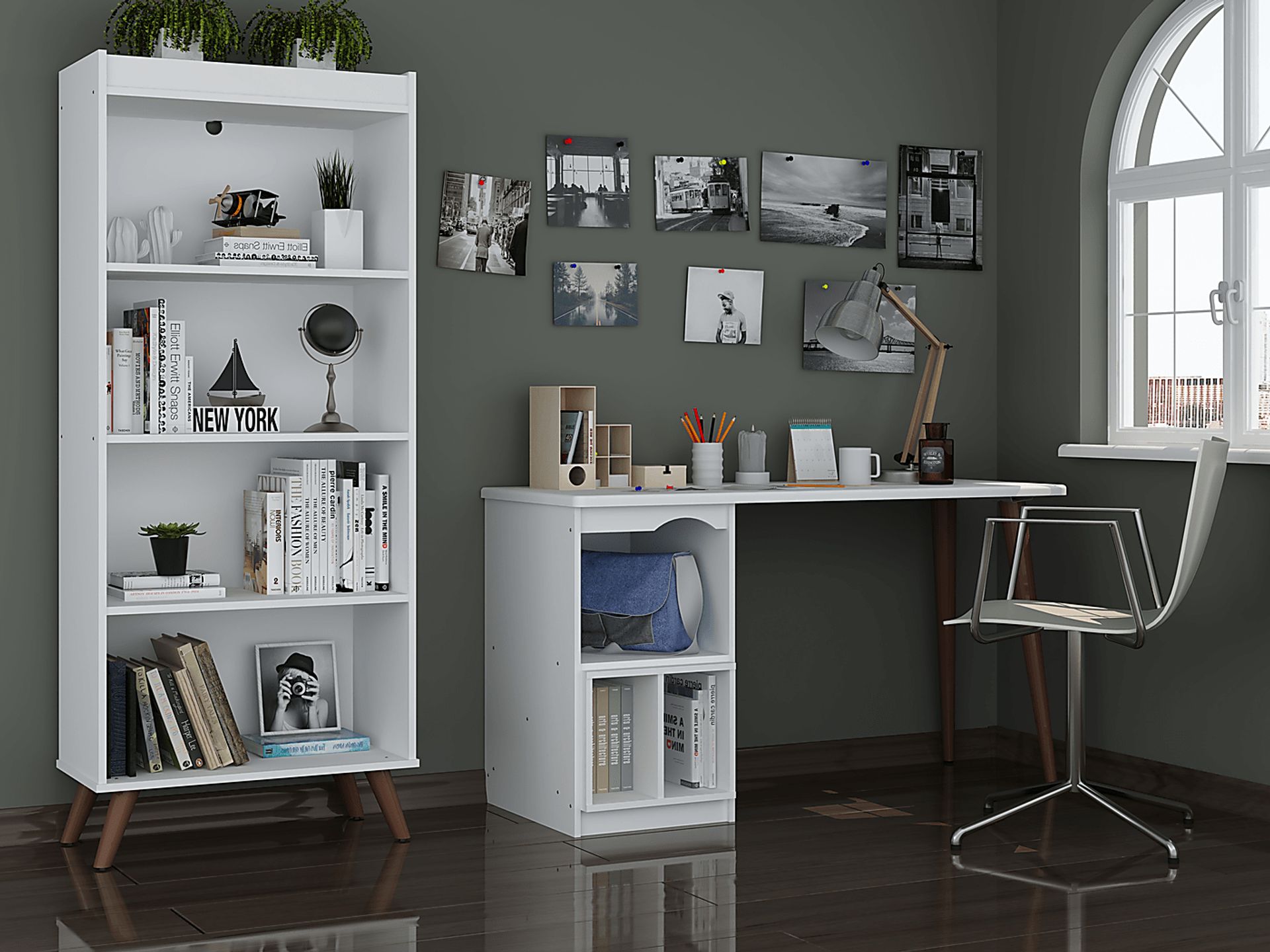 Chambliss White Office Set, 2 Pc - Image 2
