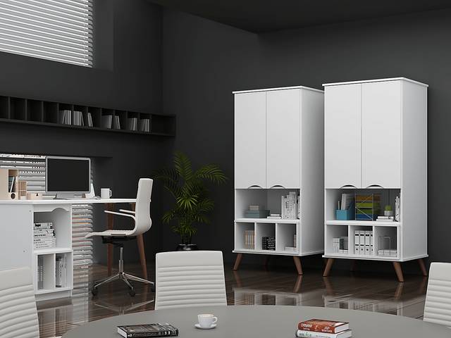 Chambliss White Office Set, 2 Pc - Thumbnail - Image 3