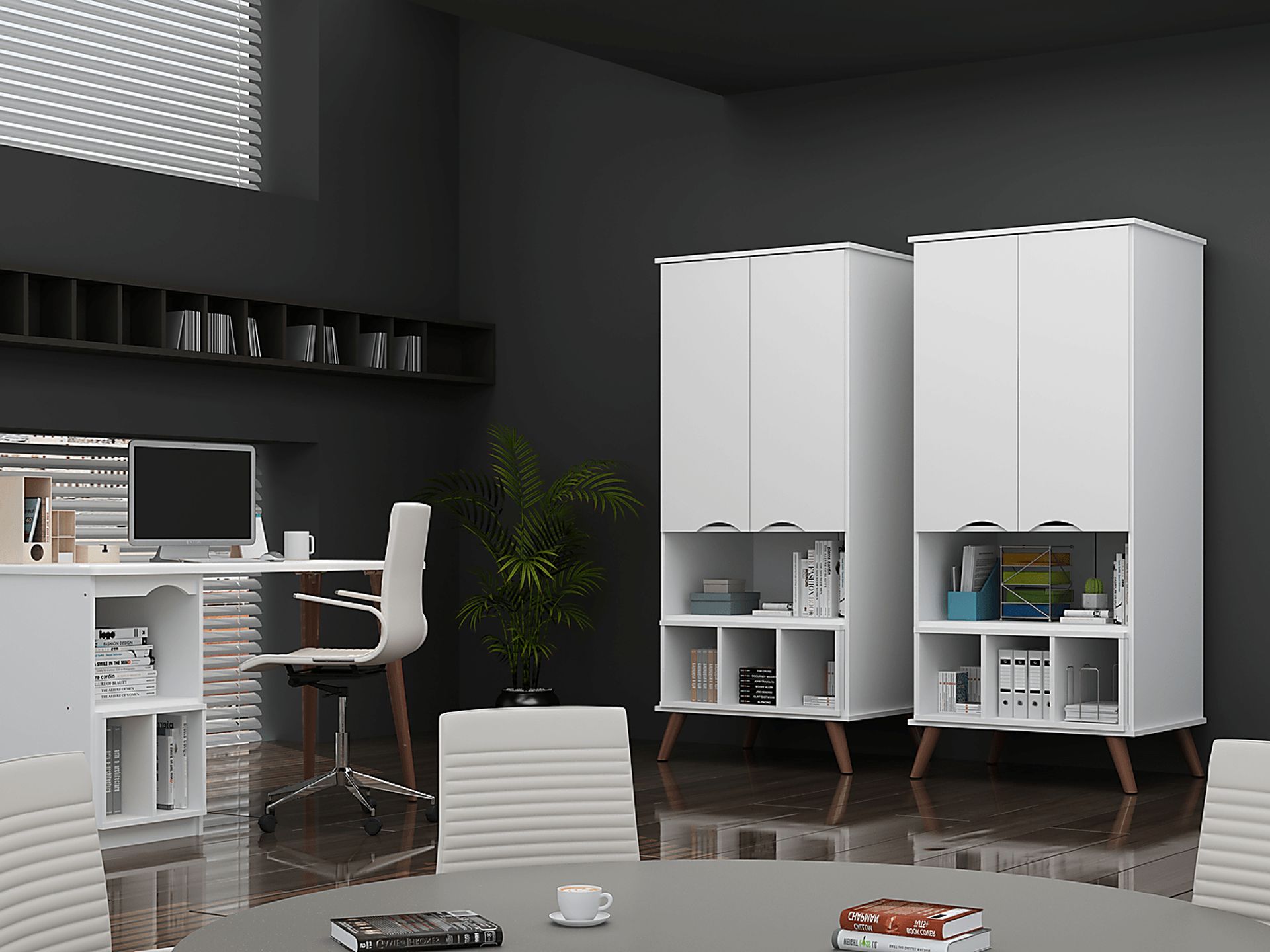 Chambliss White Office Set, 2 Pc - Image 3