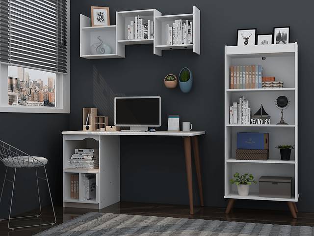 Chambliss White Office Set, 2 Pc - Thumbnail - Image 4