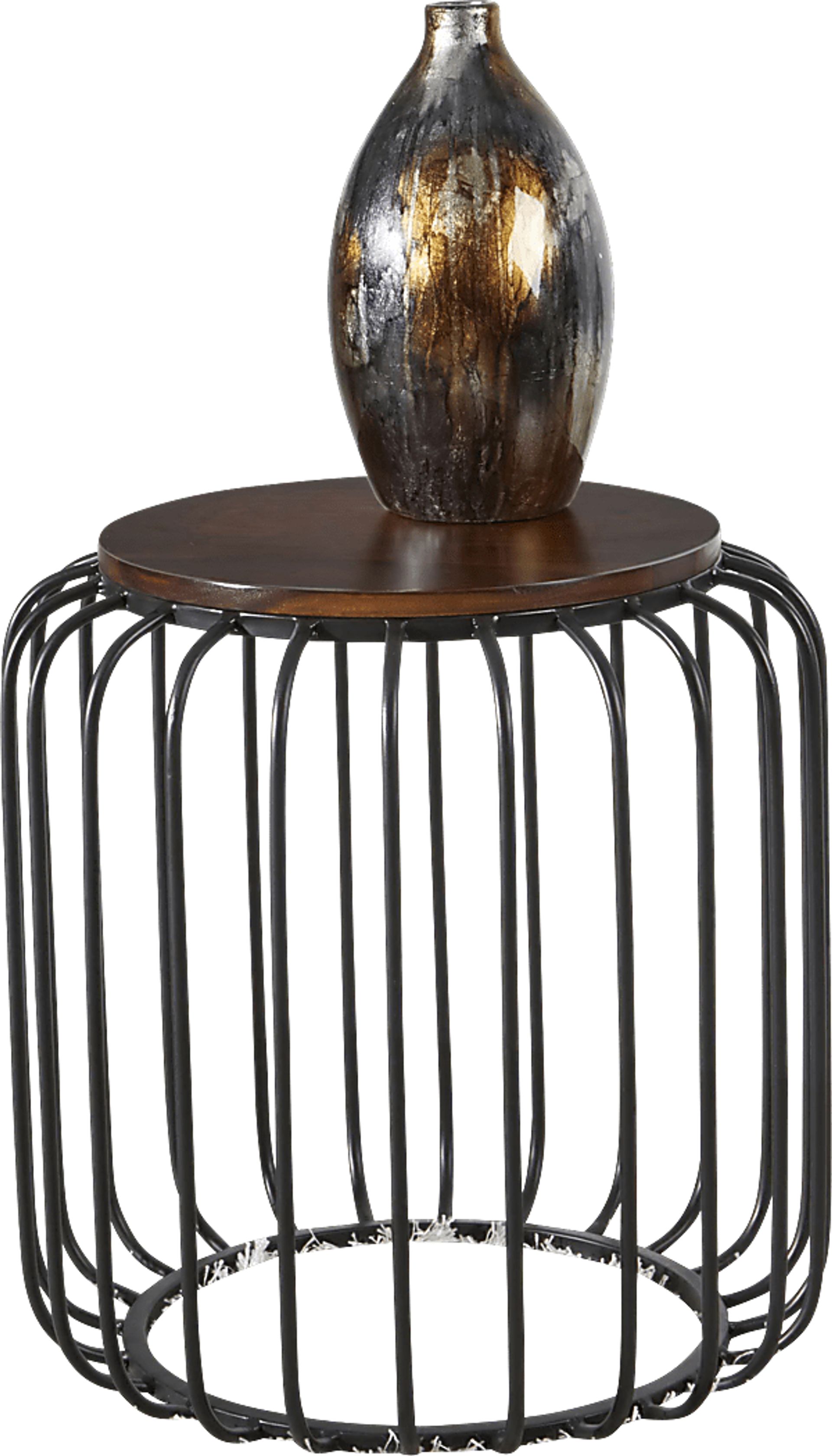 Chamboard Brown Accent Table - Image 4