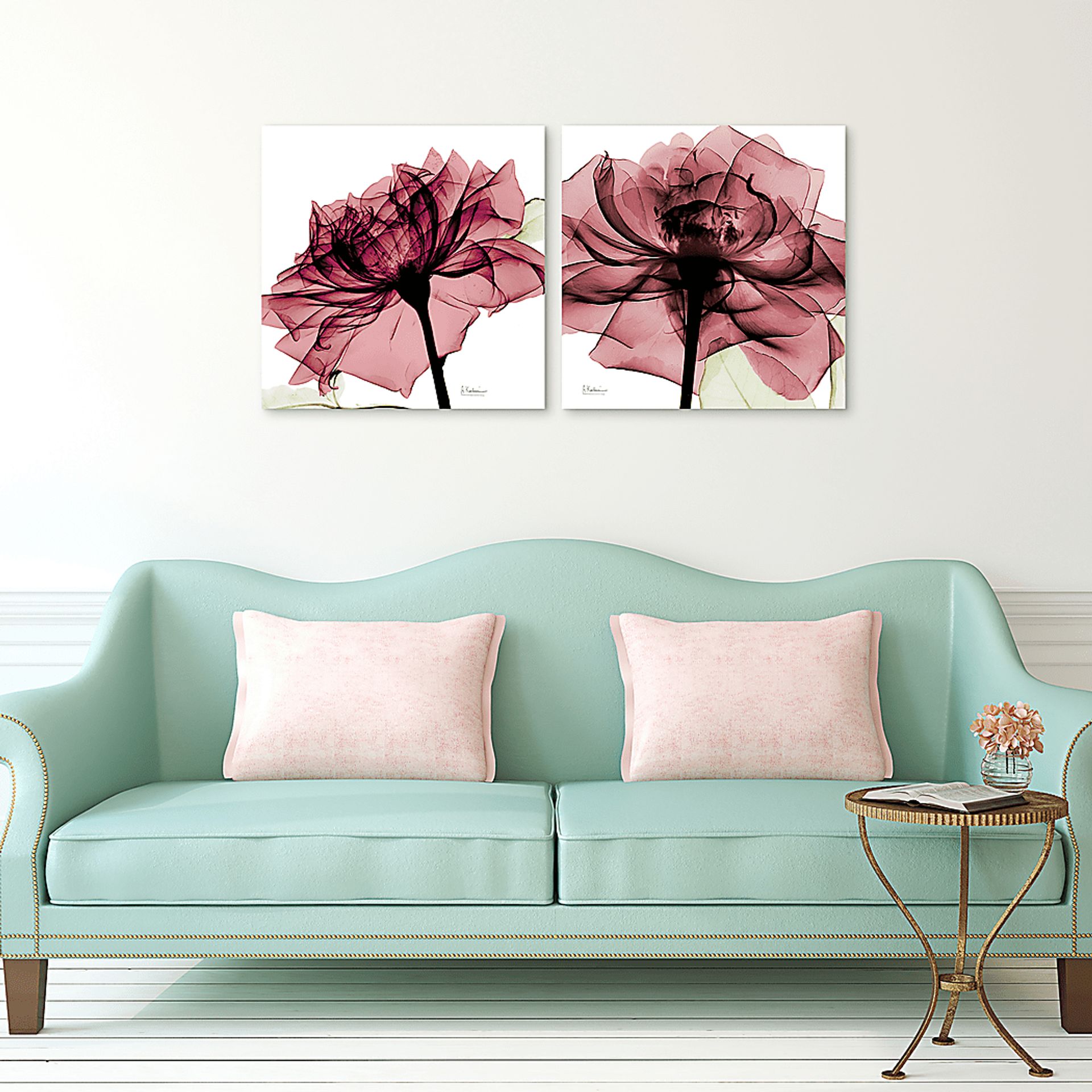 Chamizal Pink Artwork, Set of 2 - Image 2