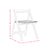 Chamois White Folding Dining 5pc Set