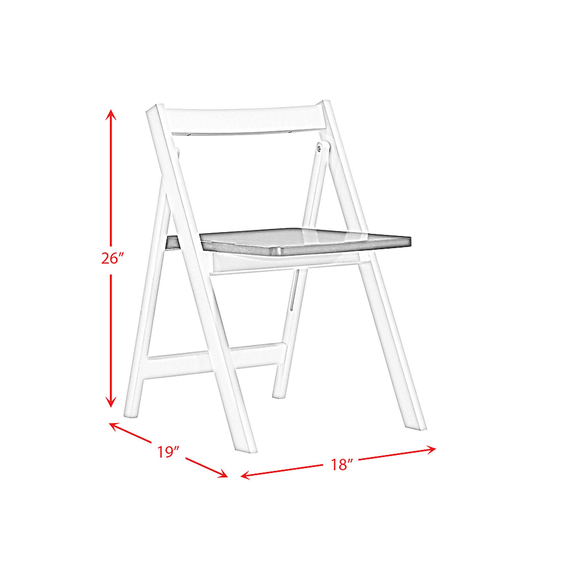 Chamois White Folding Dining 5pc Set - Image 19