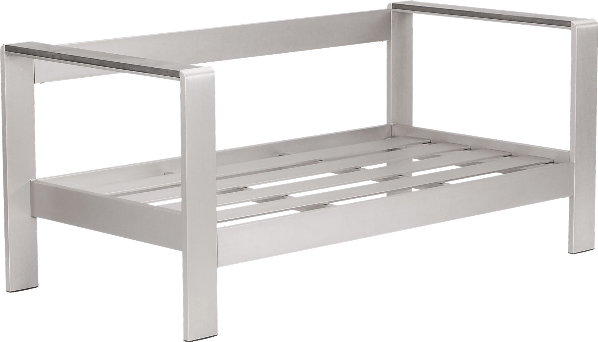 Champagne Beach Gray Outdoor Sofa - Image 3