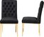 Champeau Black Side Chair, Set of 2