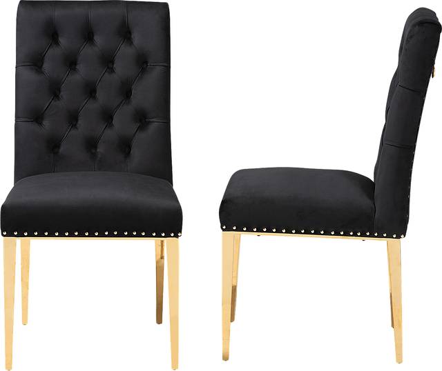 Champeau Black Side Chair, Set of 2 - Thumbnail - Image 5