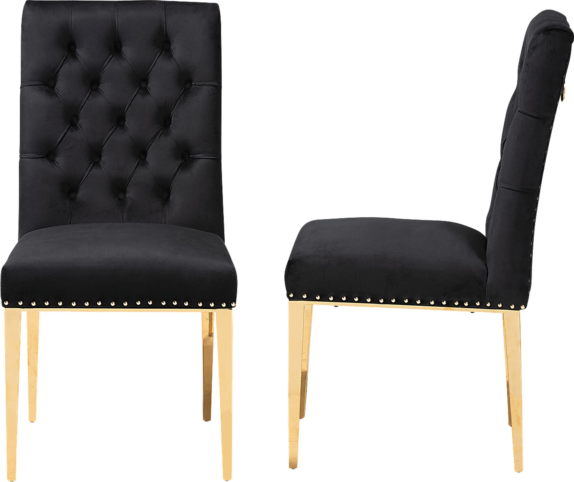 Champeau Black Side Chair, Set of 2 - Image 5