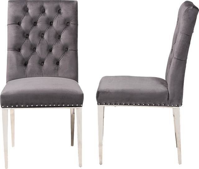 Champeau Gray Side Chair, Set of 2 - Thumbnail - Image 5