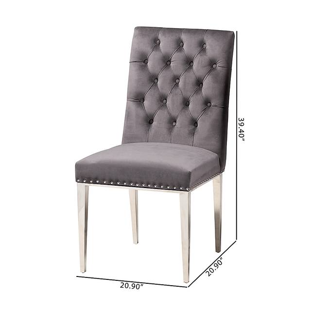 Champeau Gray Side Chair, Set of 2 - Thumbnail - Image 10