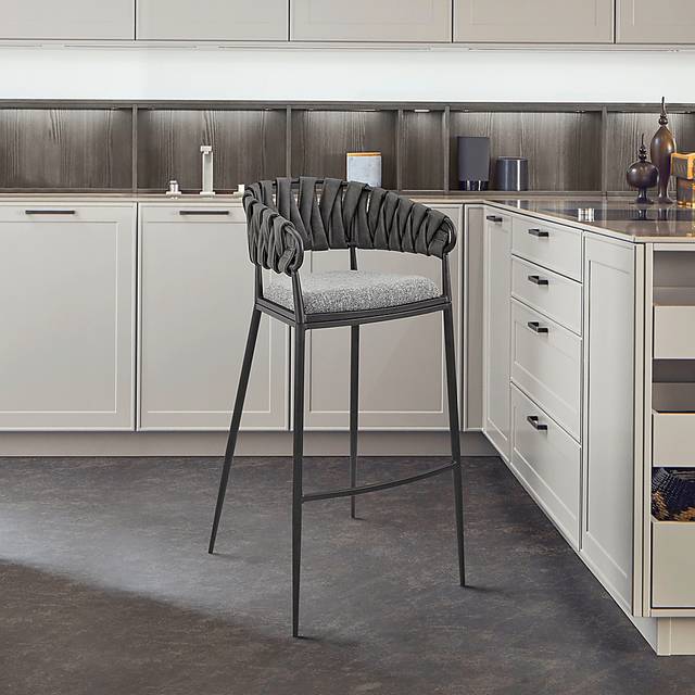 Champlost Gray Counter Height Stool - Thumbnail - Image 2