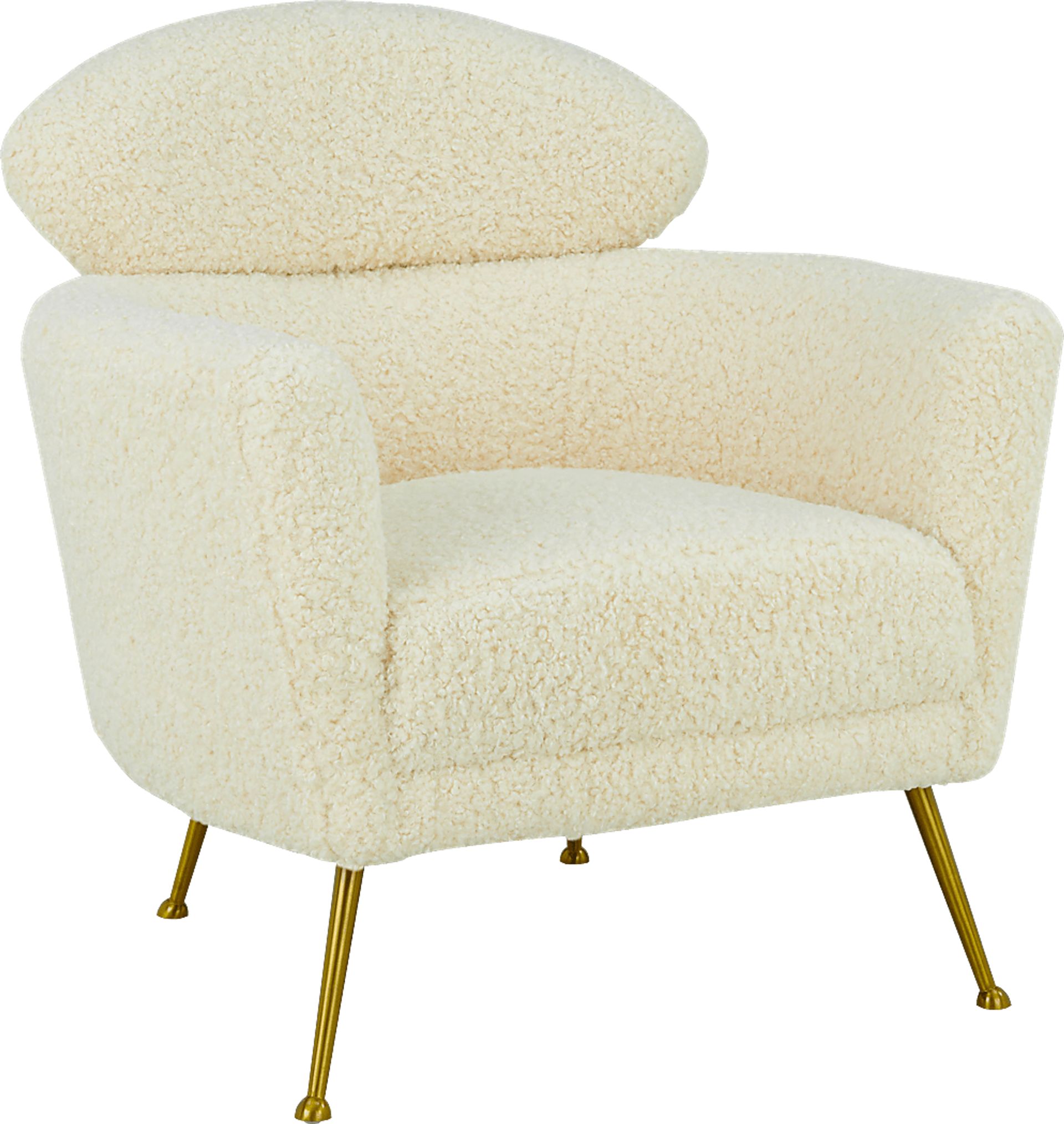 Chanceux Beige Accent Chair - Image 1
