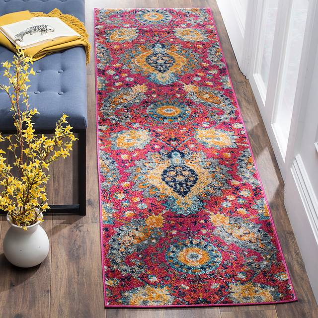 Chancey Park Fuchsia 2'3 x 8' Runner Rug - Thumbnail - Image 2
