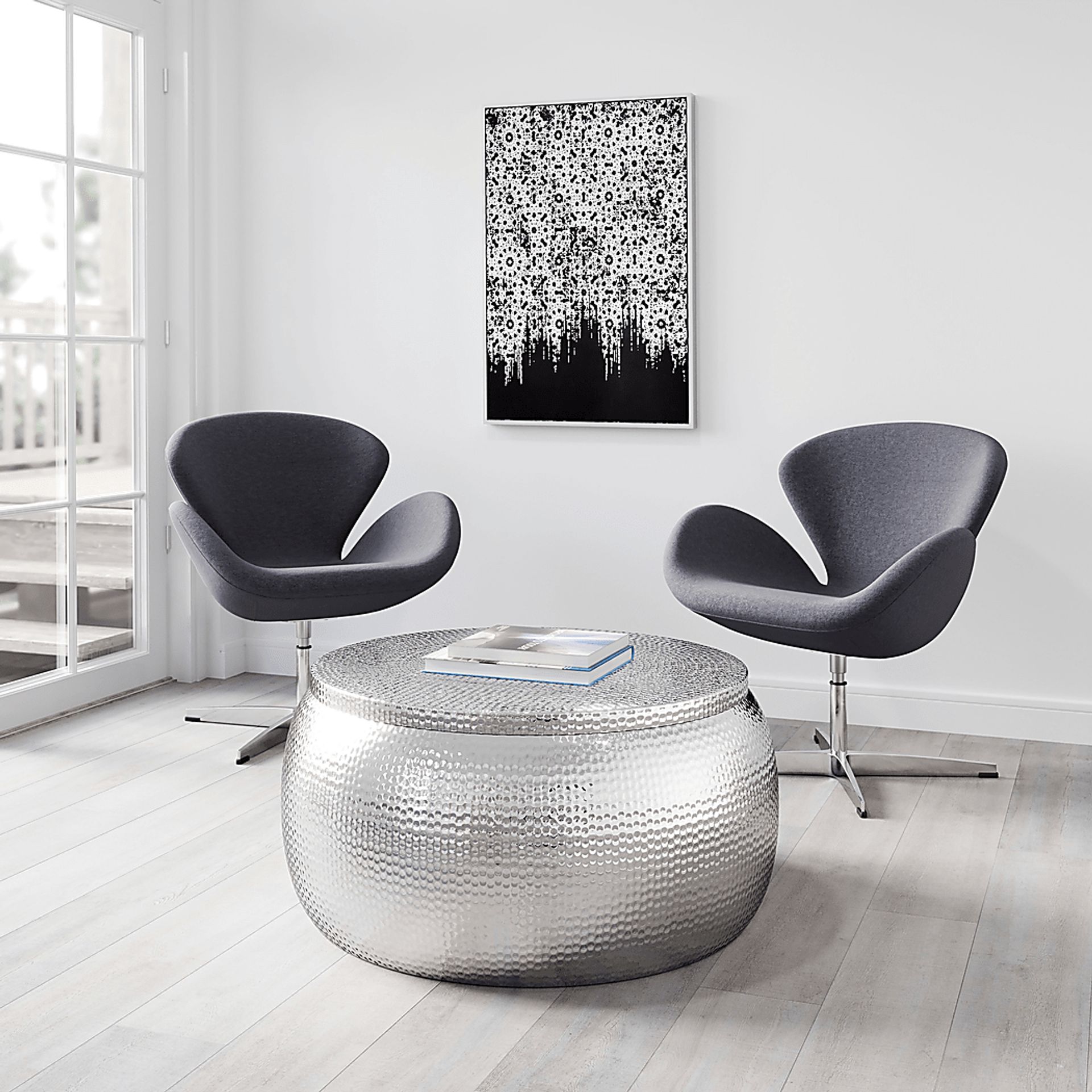 Chandalar Silver Cocktail Table - Image 2