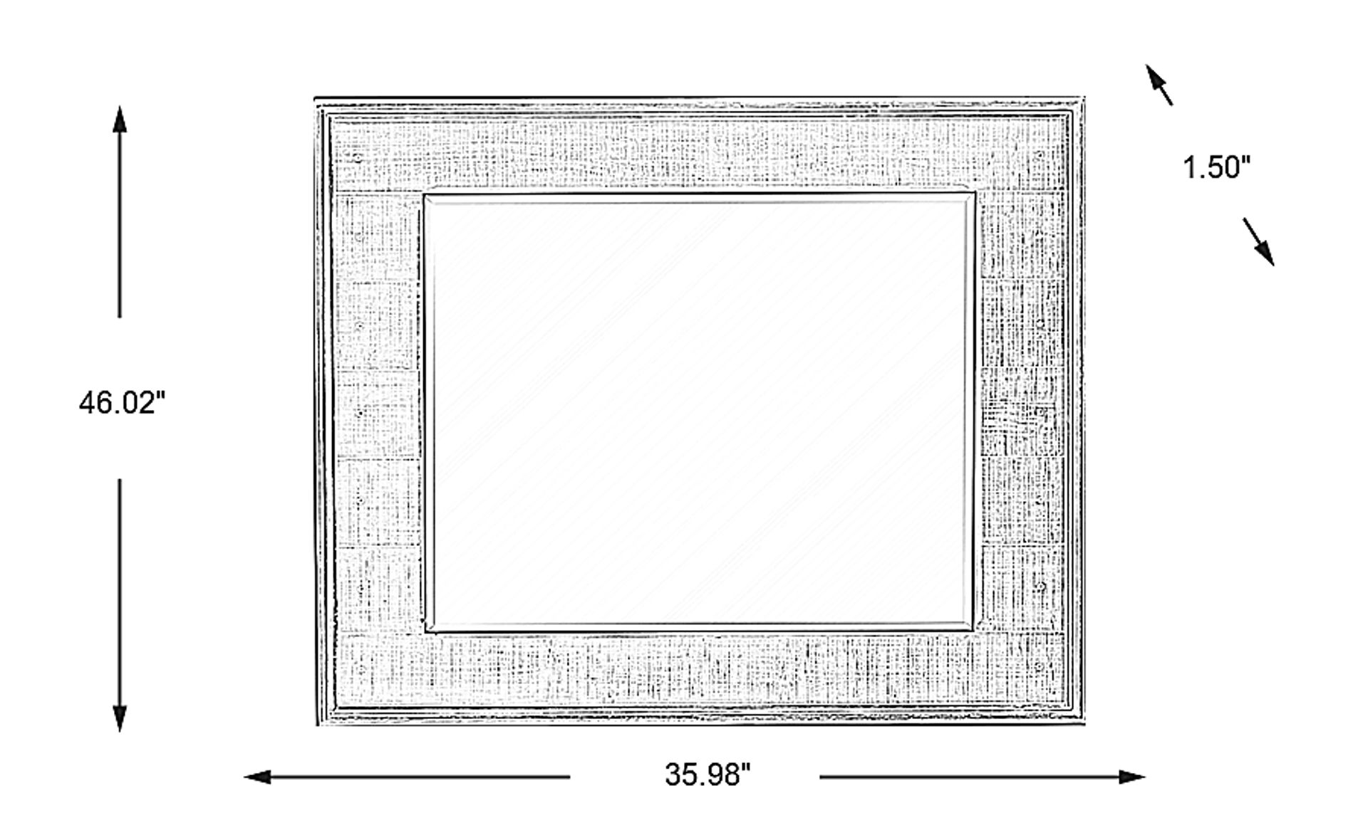 Dimension Image. Please refer to the Dimension Tab on this page for dimension details.