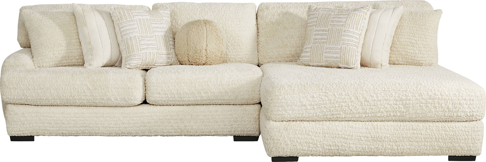 2 pc right chaise sectional