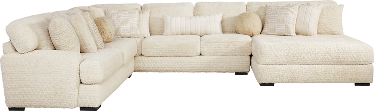 3 pc right chaise sectional