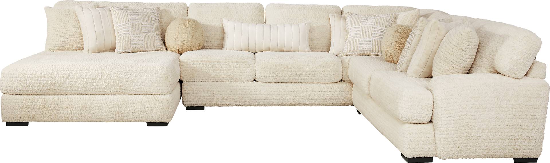 3 pc left chaise sectional