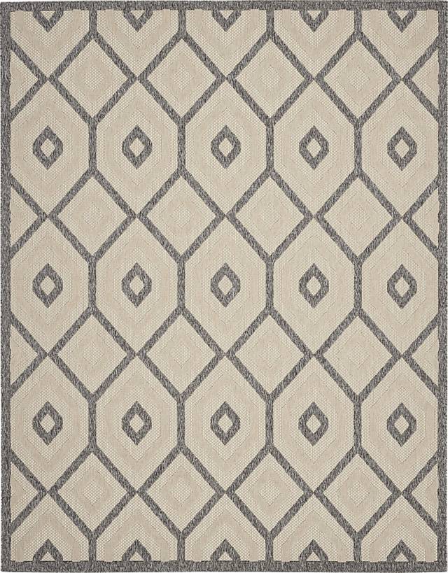 Chanley Cream 5' x 7' Indoor/Outdoor Rug - Thumbnail - Image 1