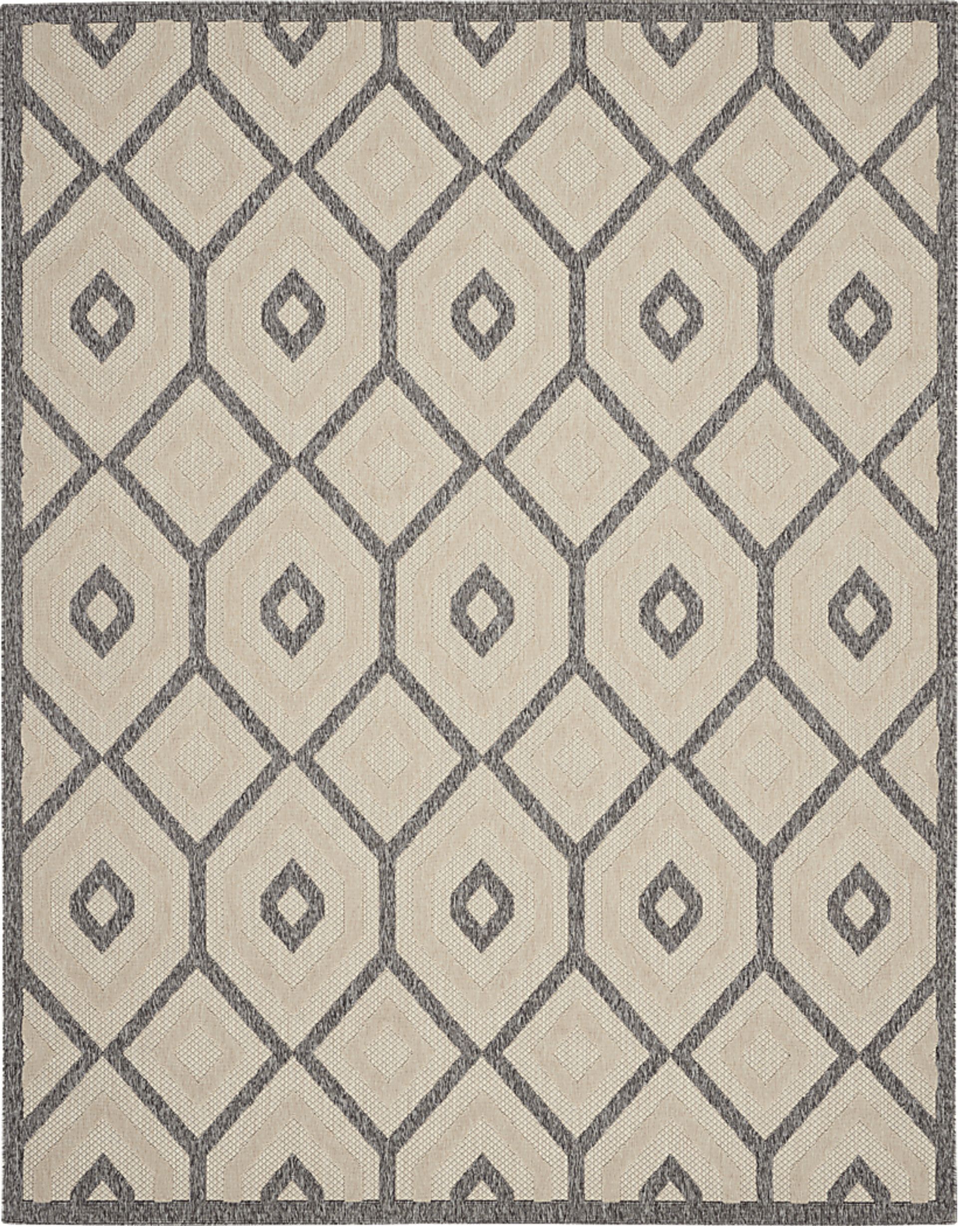 Chanley Cream 5' x 7' Indoor/Outdoor Rug - Image 1