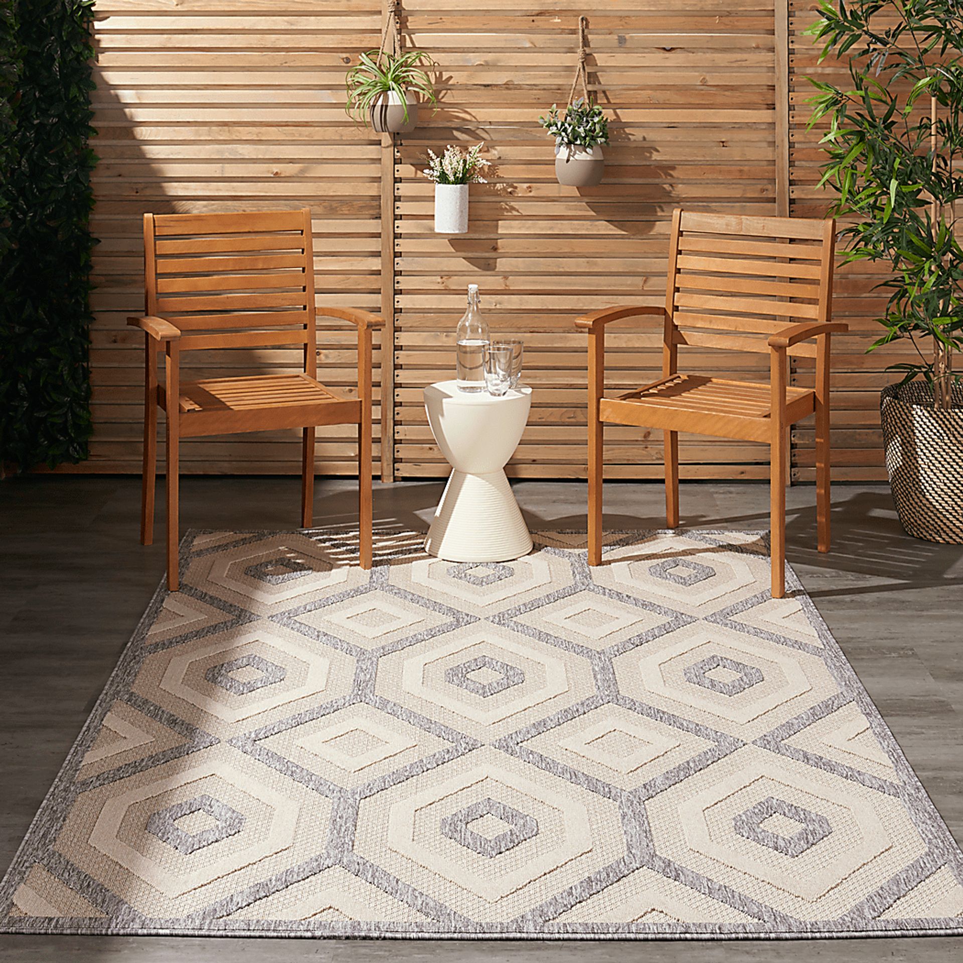 Chanley Cream 8' x 10' Indoor/Outdoor Rug - Image 7