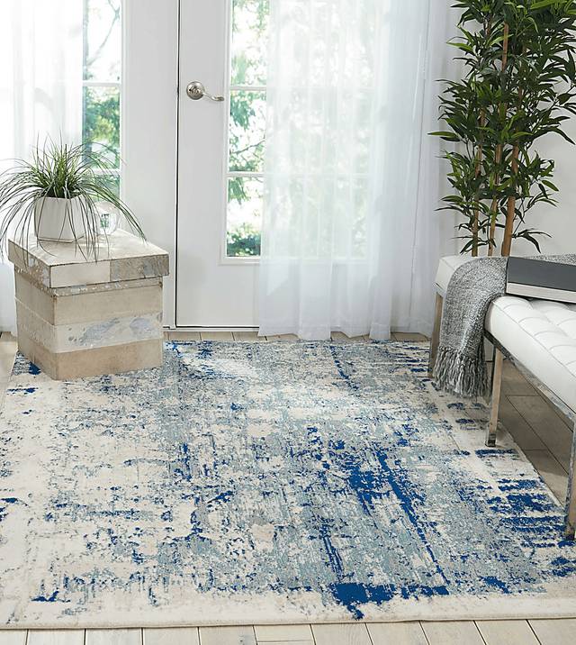 Channe Blue 9'3 x 12'9 Rug - Thumbnail - Image 4