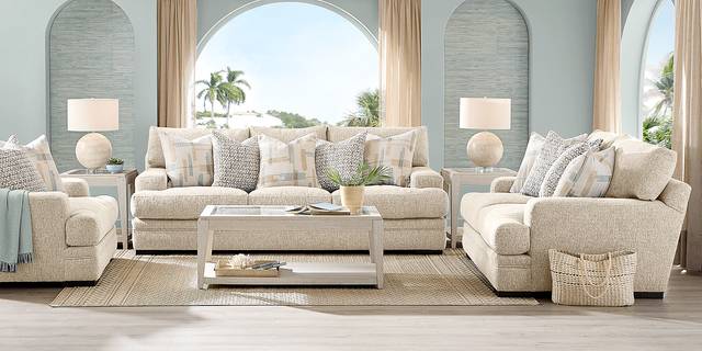 Channel Park Oatmeal Loveseat - Thumbnail - Image 2