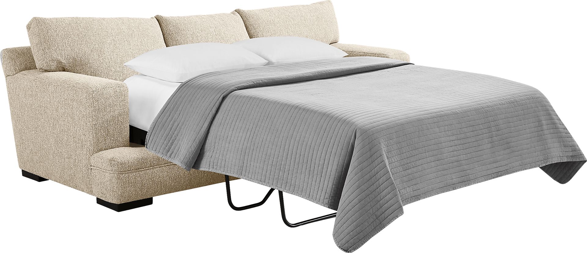 Channel Park Oatmeal Gel Foam Sleeper Sofa - Image 2