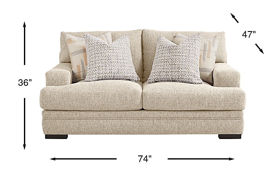 Cindy Crawford Home Channel Park Loveseat - Thumbnail 5