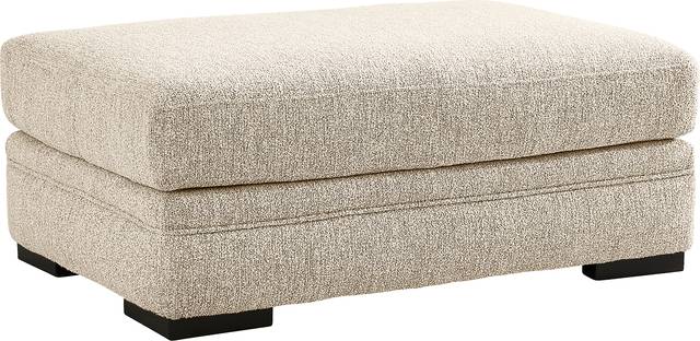 Channel Park Oatmeal Ottoman - Thumbnail - Image 1