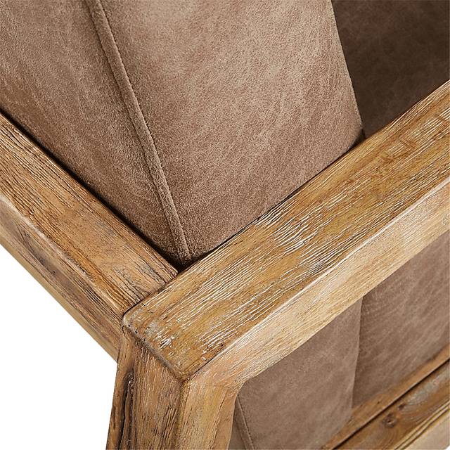 Chanterella Taupe Accent Chair - Thumbnail - Image 2