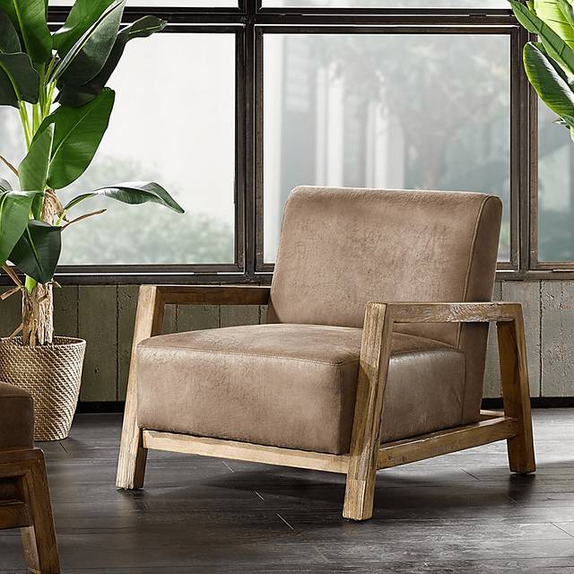 Chanterella Taupe Accent Chair - Thumbnail - Image 5