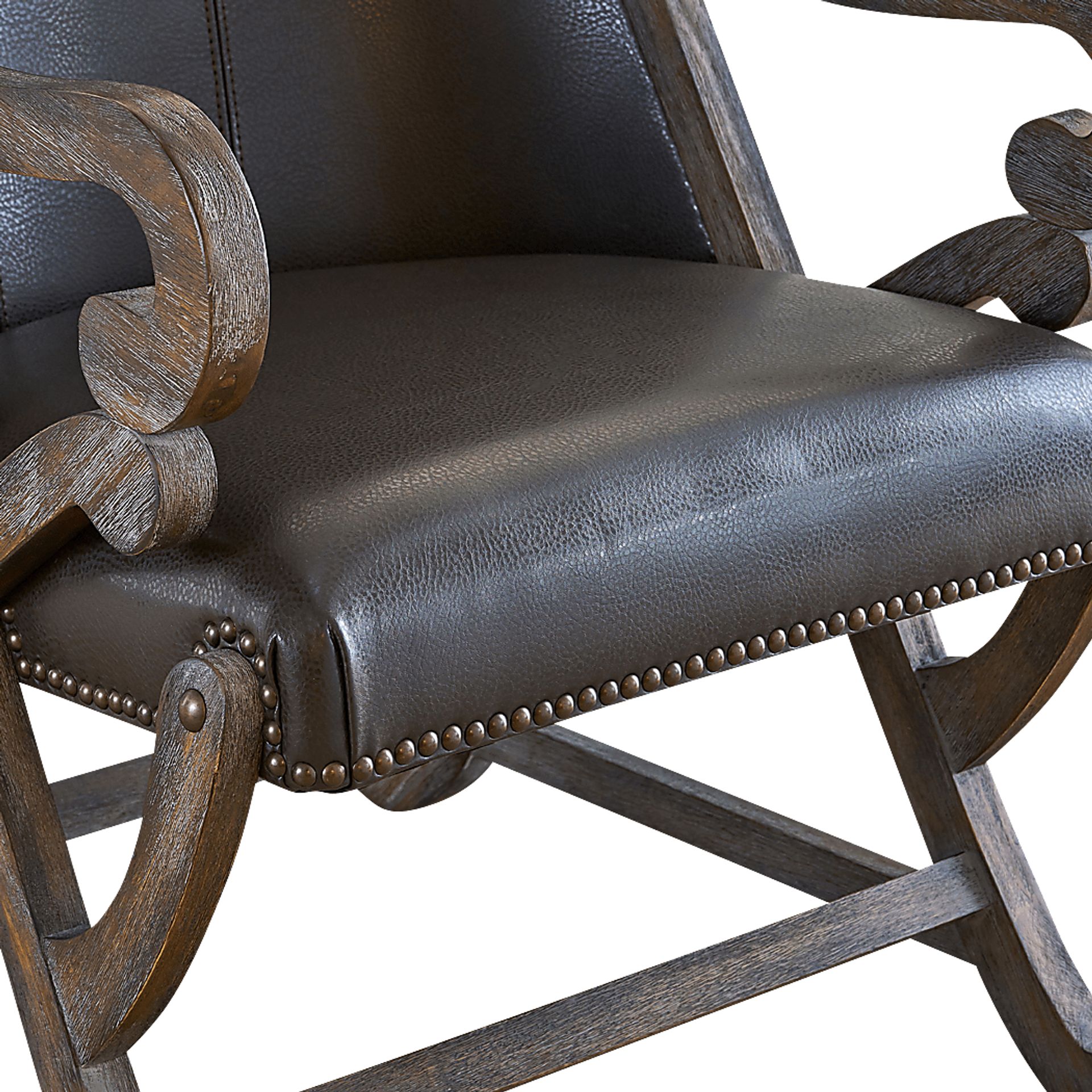Chanticleer Gray Accent Chair & Ottoman - Image 8