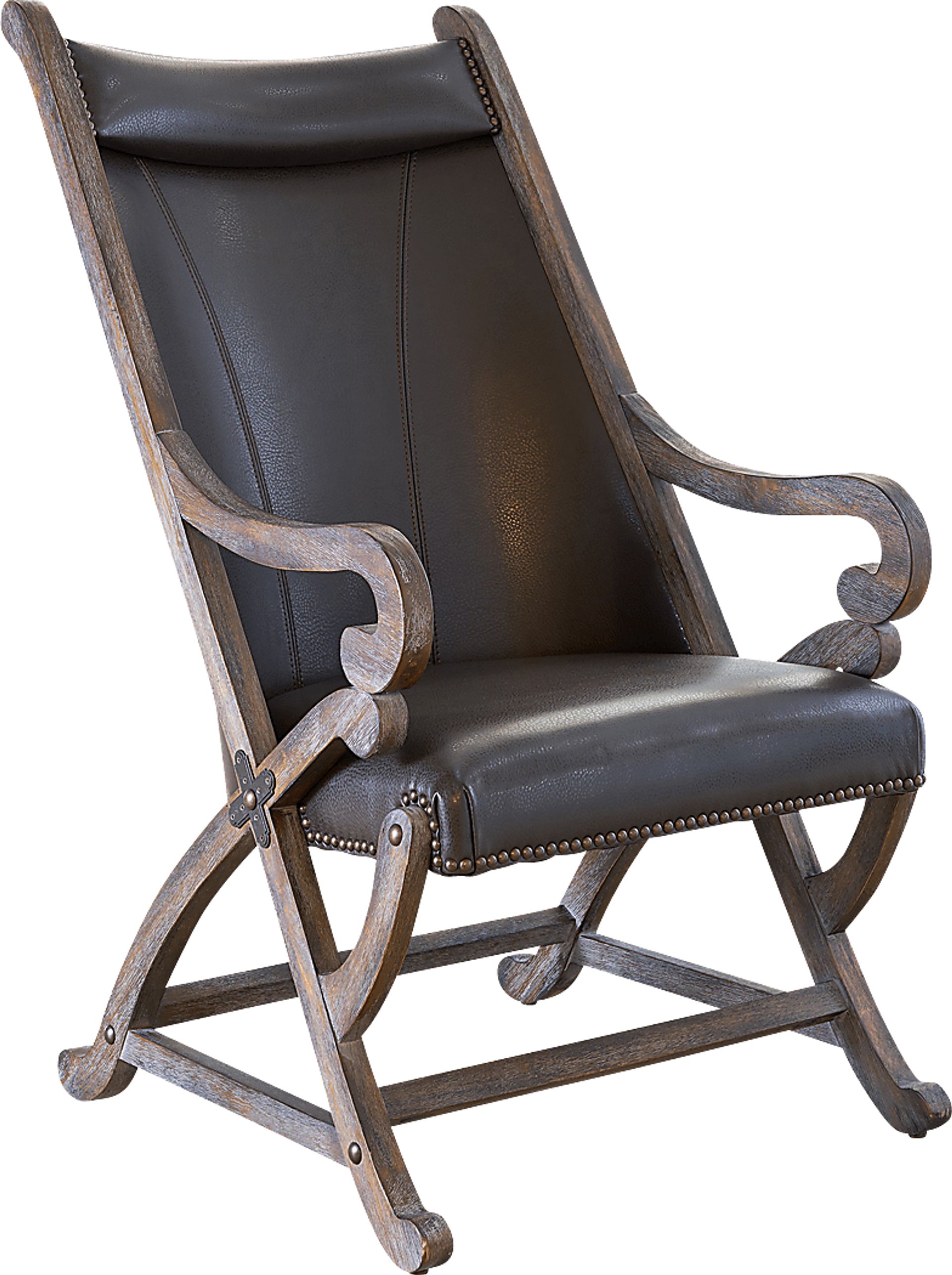 Chanticleer Gray Accent Chair & Ottoman - Image 1