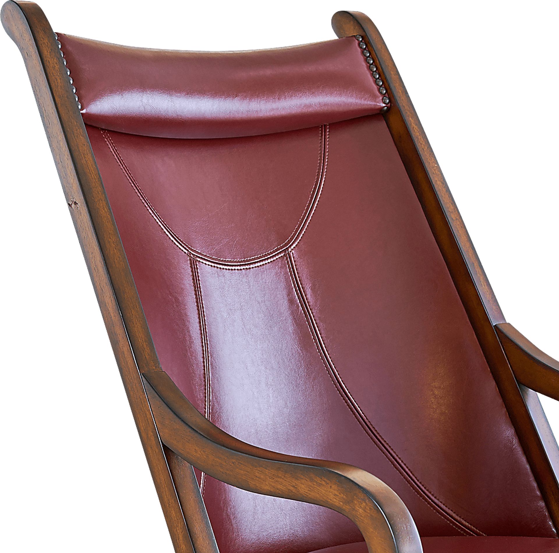 Chanticleer Red Accent Chair & Ottoman - Image 9