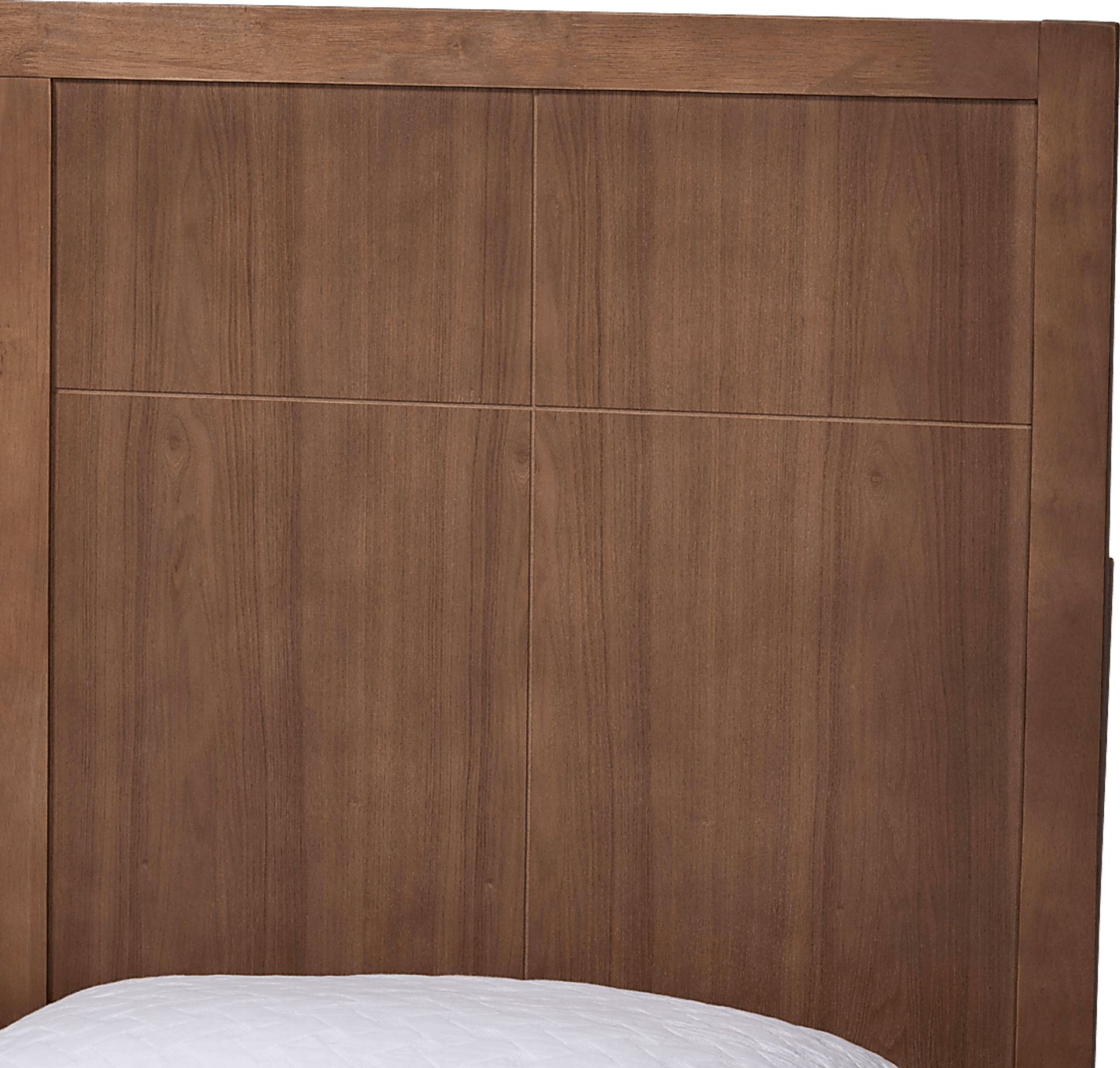 Chaoji Brown Queen Platform Bed - Image 4