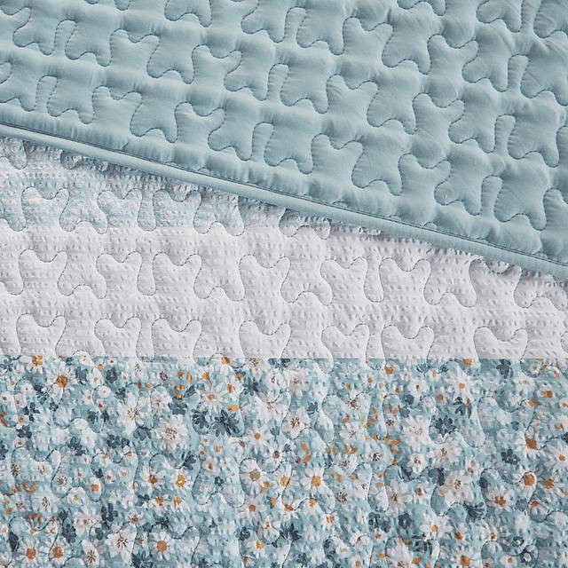 Chapote Blue 4 Pc King/California King Quilt Set - Thumbnail - Image 10