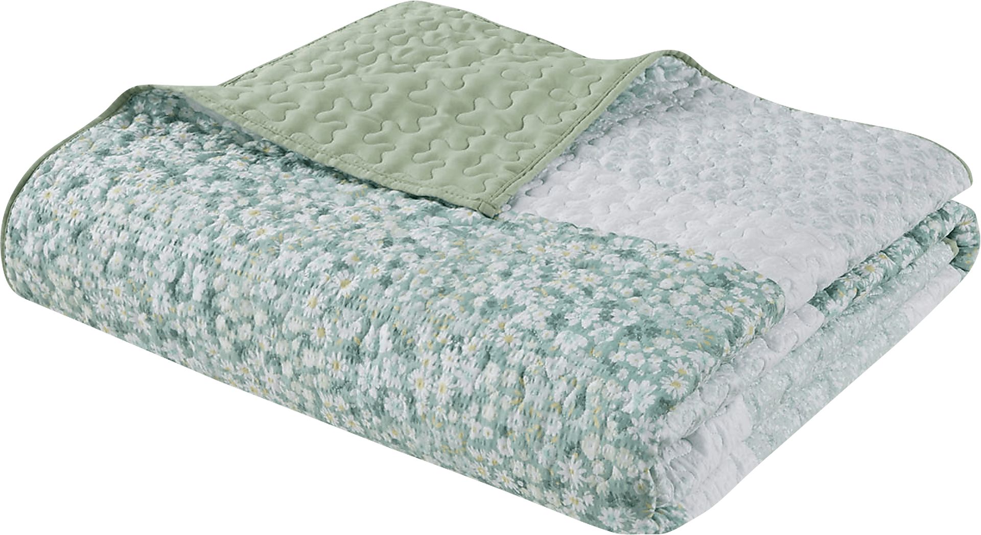 Chapote Green 4 Pc Full/Queen Quilt Set - Image 5