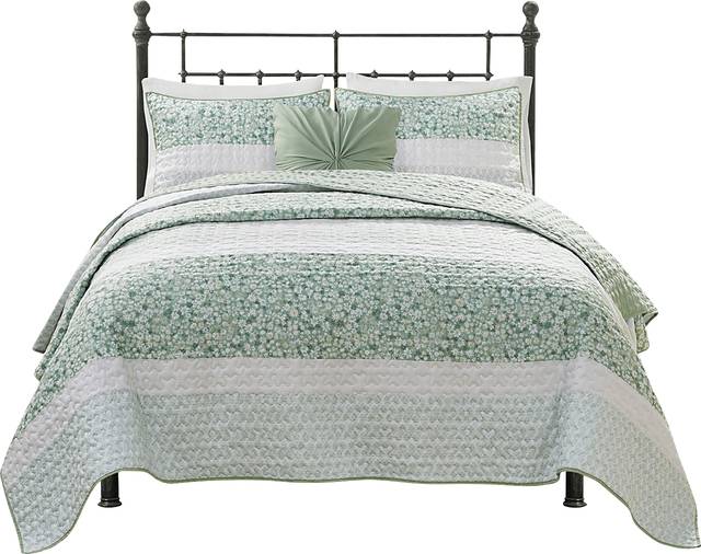 Chapote Green 4 Pc Full/Queen Quilt Set - Thumbnail - Image 10