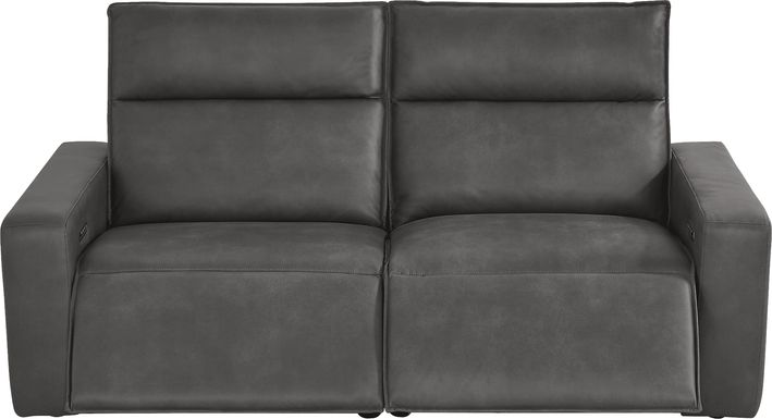 ModularTwo Charcoal 2 Pc Dual Power Reclining Loveseat