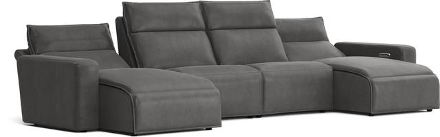 Charcoal 4 Pc Dual Power Reclining ModularTwo - Thumbnail - Image 3
