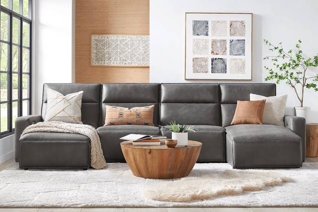 Charcoal 4 Pc Dual Power Reclining ModularTwo - Thumbnail - Image 2