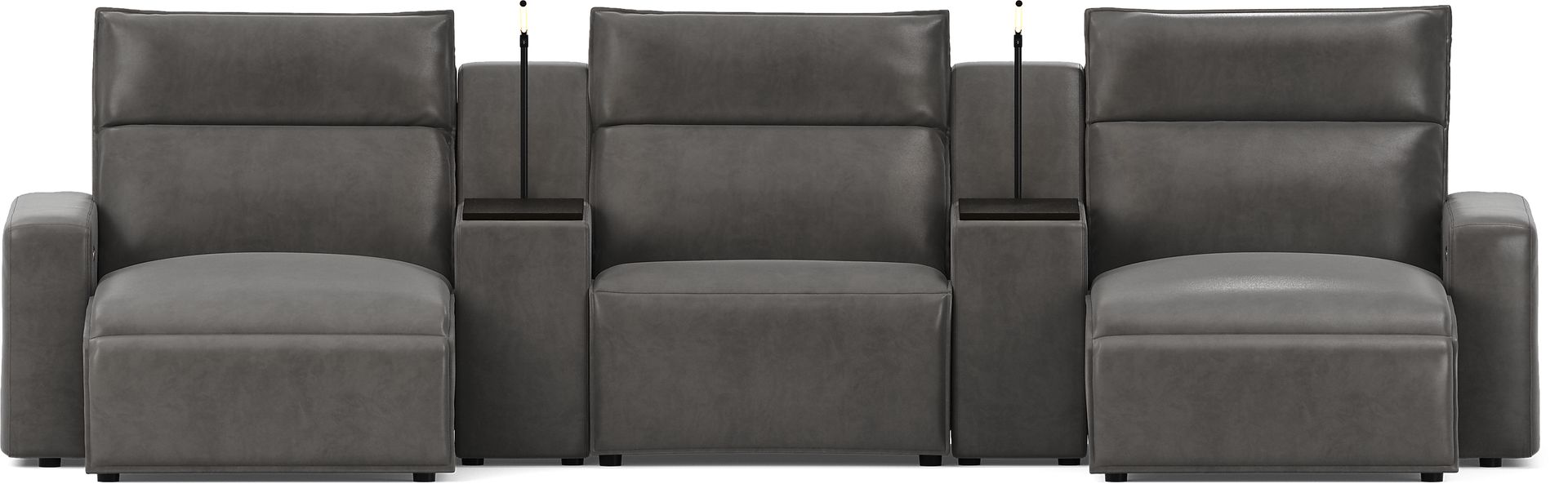 Charcoal 5 Pc Dual Power Reclining ModularTwo - Image 1