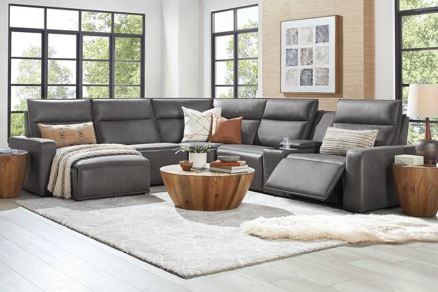 Charcoal 6 Pc Dual Power Reclining ModularTwo - Thumbnail - Image 2