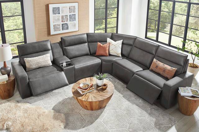 Charcoal 6 Pc Dual Power Reclining ModularTwo - Thumbnail - Image 2