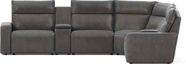 Charcoal 7 Pc Dual Power Reclining ModularTwo with Media Consoles - Thumbnail - Image 2