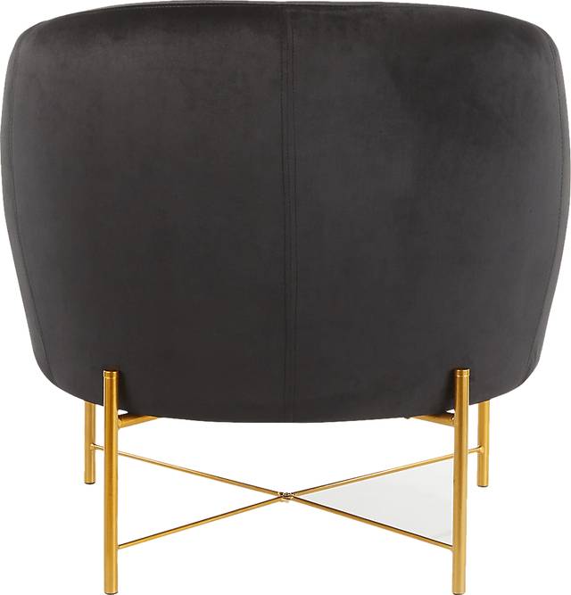 Chardan Black Accent Chair - Thumbnail - Image 4