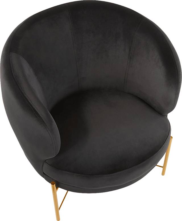 Chardan Black Accent Chair - Thumbnail - Image 6
