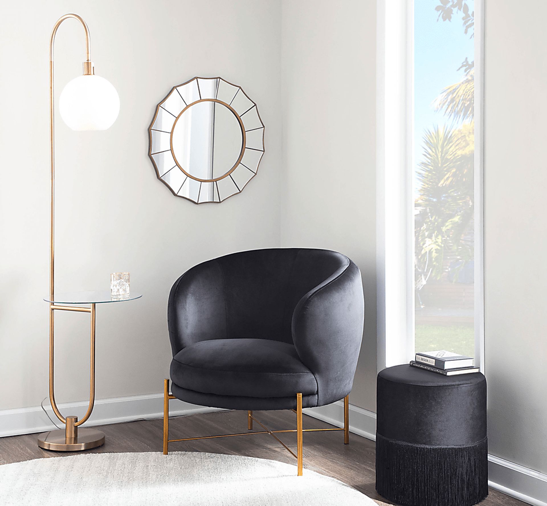 Chardan Black Accent Chair - Image 7